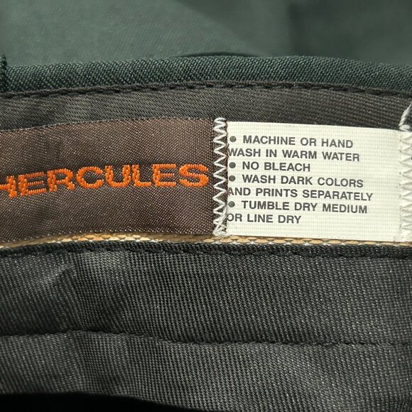 Vintage Hercules Mens Green Polyester Side Stripe Details Pants Sz 28 NWT - Picture 5 of 9